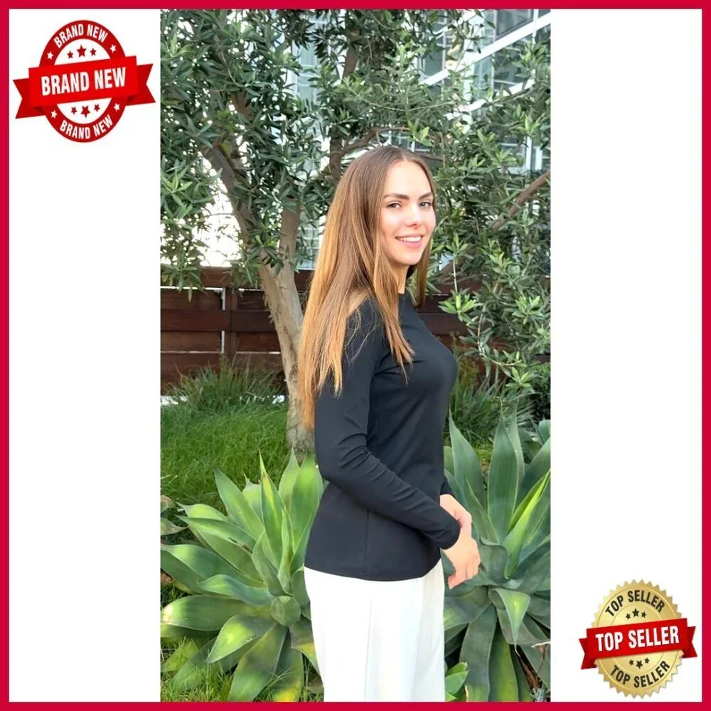 Long Sleeve Thermal Tops 3 Pack, Loose Fit Base Layer, Polyester Spandex